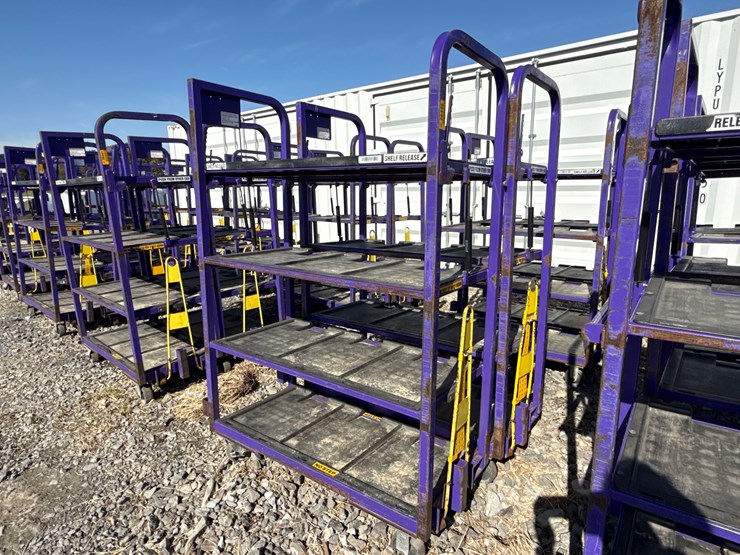 #28446-•-lot-of-(2)-industrial-warehouse-carts-image-1