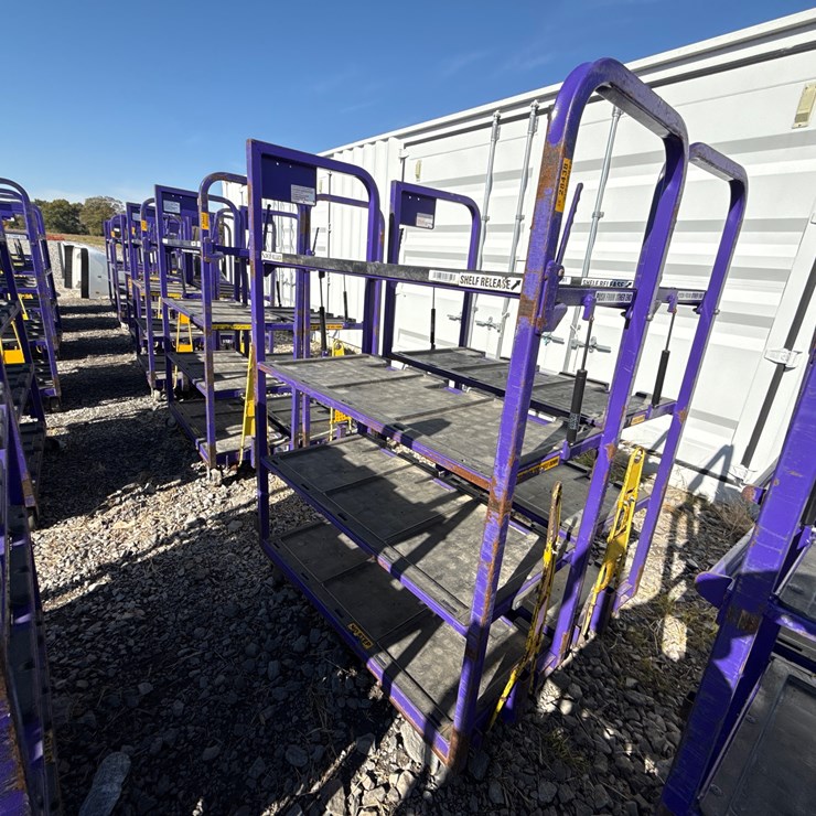 #28438 • Lot of (2) Industrial Warehouse Carts