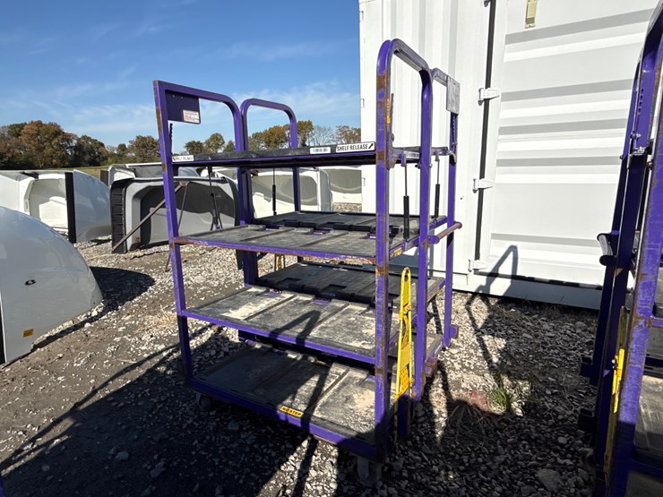 #28449-•-lot-of-(2)-industrial-warehouse-carts-image-1