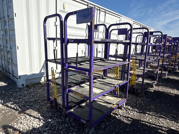 #28449-•-lot-of-(2)-industrial-warehouse-carts-image-2