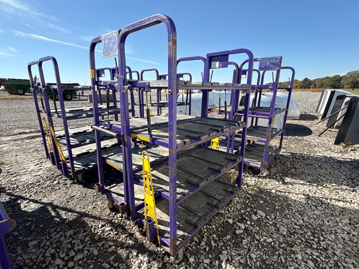 #28443-•-lot-of-(2)-industrial-warehouse-carts-image-1