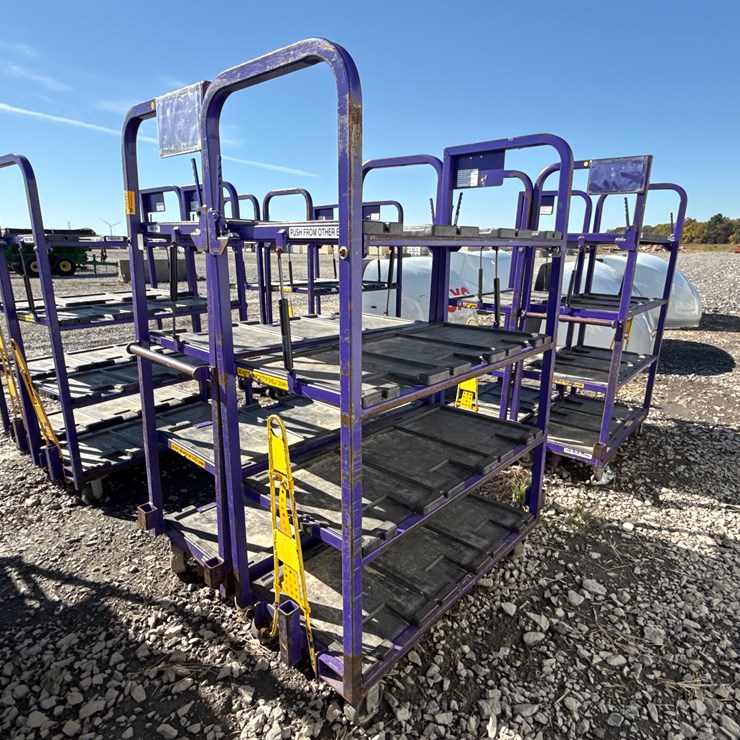 #28443 • Lot of (2) Industrial Warehouse Carts