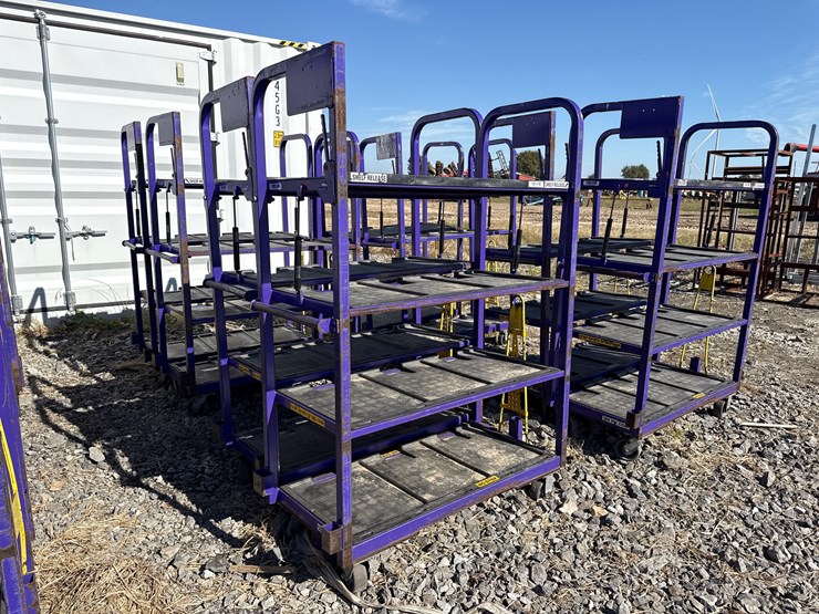 #28446-•-lot-of-(2)-industrial-warehouse-carts-image-3