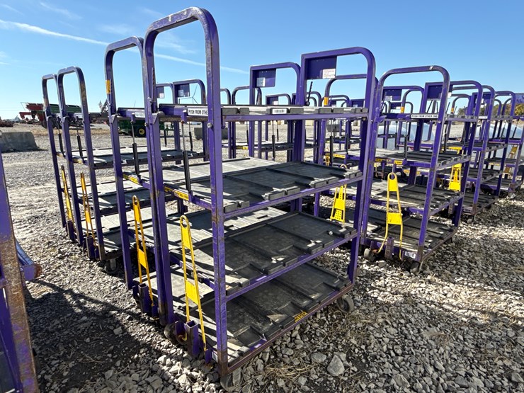 #28439-•-lot-of-(2)-industrial-warehouse-carts-image-1