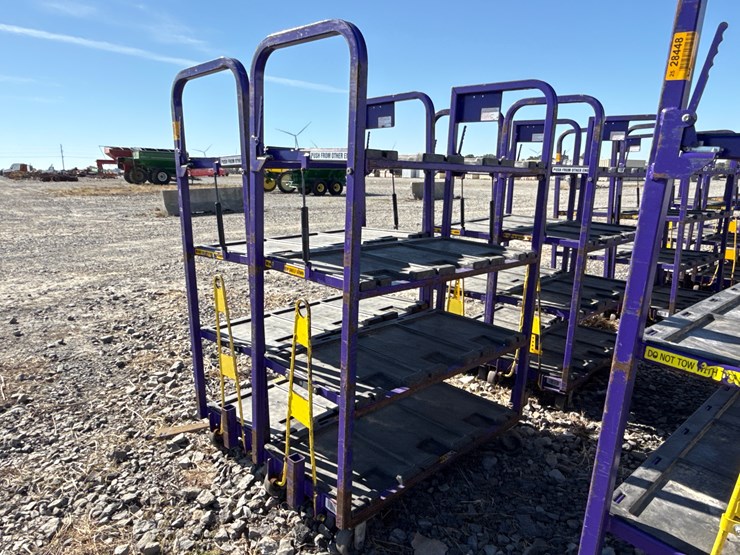 #28437-•-lot-of-(2)-industrial-warehouse-carts-image-1