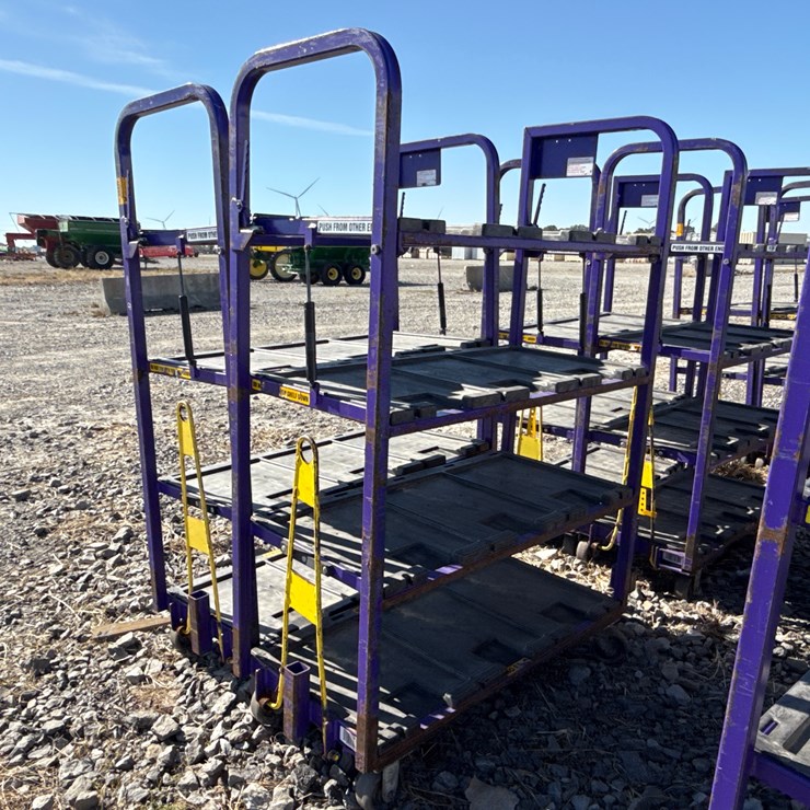 #28437 • Lot of (2) Industrial Warehouse Carts