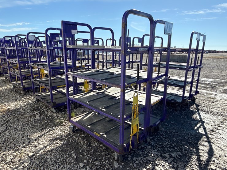 #28449-•-lot-of-(2)-industrial-warehouse-carts-image-3