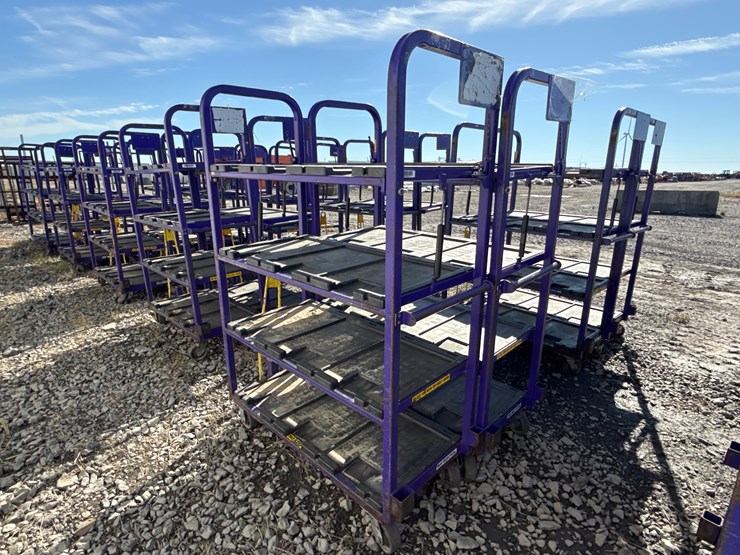 #28444-•-lot-of-(2)-industrial-warehouse-carts-image-3