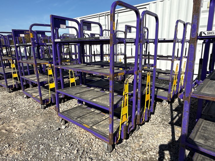 #28445-•-lot-of-(2)-industrial-warehouse-carts-image-1