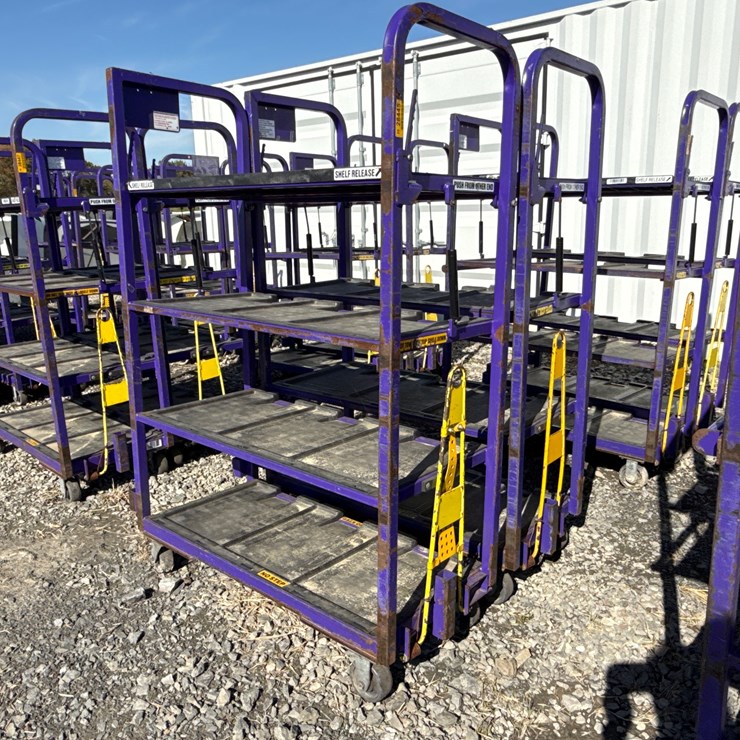 #28445 • Lot of (2) Industrial Warehouse Carts