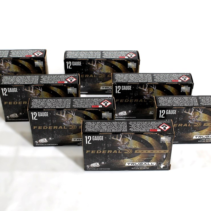 #490 • (6) BOXES 12 GA FEDERAL RIFLE SLUG AMMO