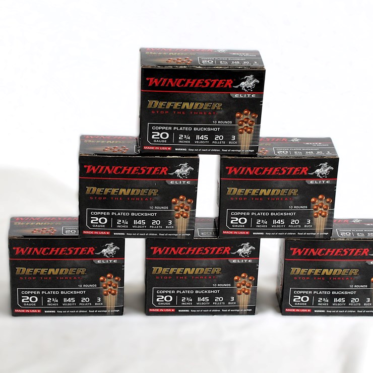 #484 • (6) BOXES WINCHESTER DEFENDER RFILE SLUG AMMO