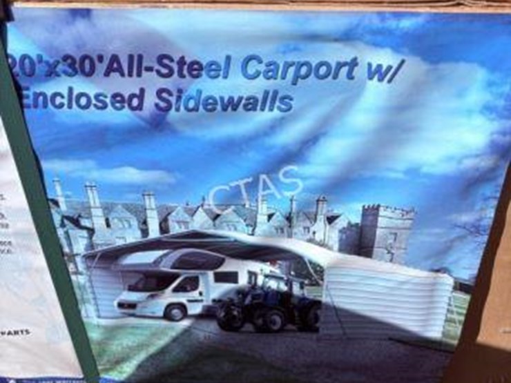 #22-•-20'-x-30'-all-steel-carport-w/-enclosed-side-walls-image-5