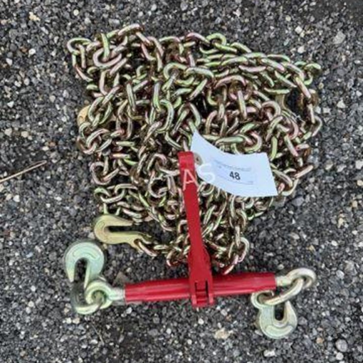 #48 • (2) 3/8" 20' Chains & (1) 9,200 lb Boomer