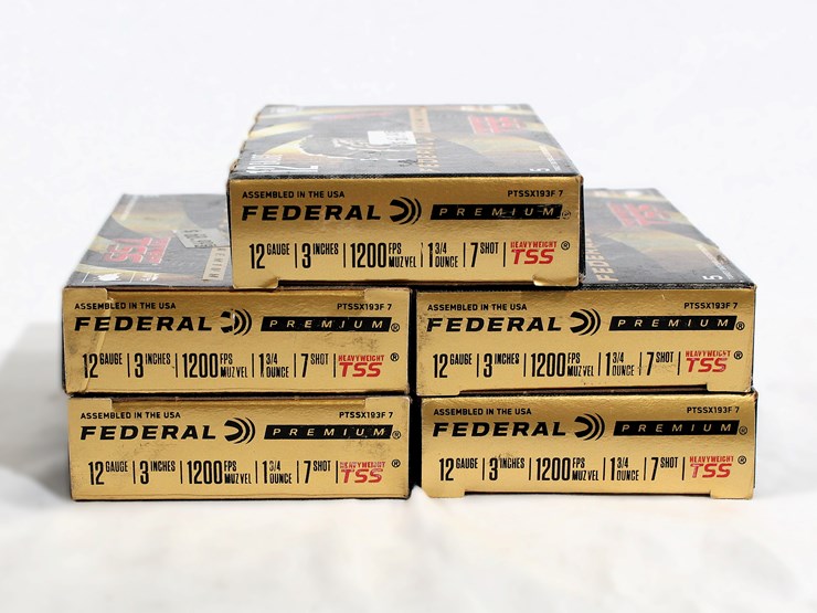 #493-•-(5)-boxes-12-ga-federal-turkey-shot-ammo-image-1