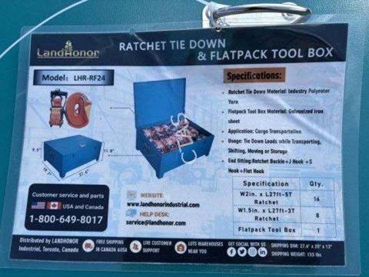 #2-•-ratchet-tie-down-&-flat-pack-tool-box-image-1