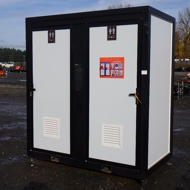 Double Stall Portable Toilet