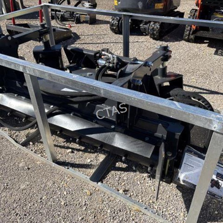 #76 • 72" Skid Steer Power Rake - Model: PR-12-72W