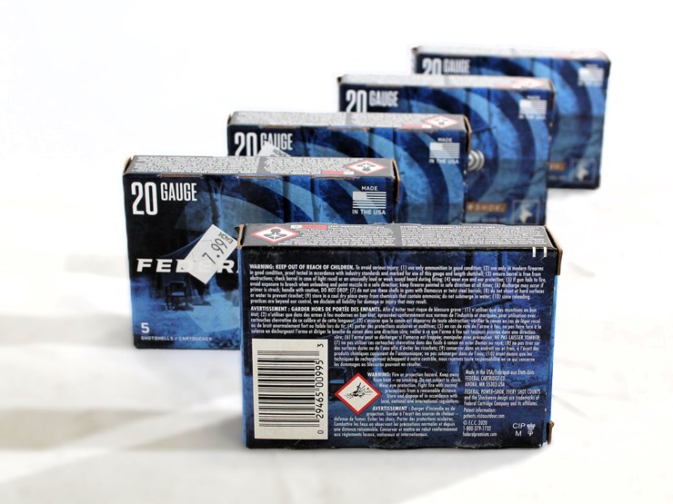 #479-•-(5)-boxes-federal-powershok-20-ga-rifle-slug-ammo-image-3
