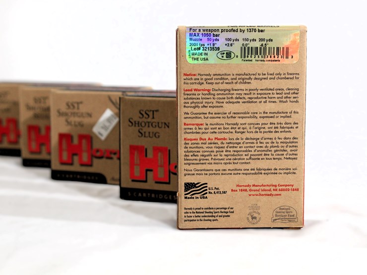 #485-•-(5)-boxes-hornaday-shotgun-sst-slug-ammo-image-3