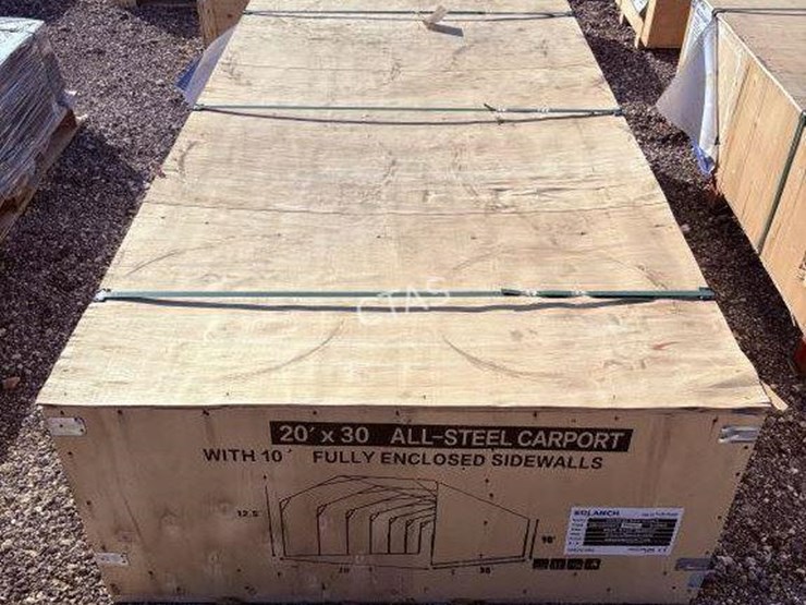 #24-•-20'-x-30'-all-steel-carport-w/-enclosed-side-walls-image-1