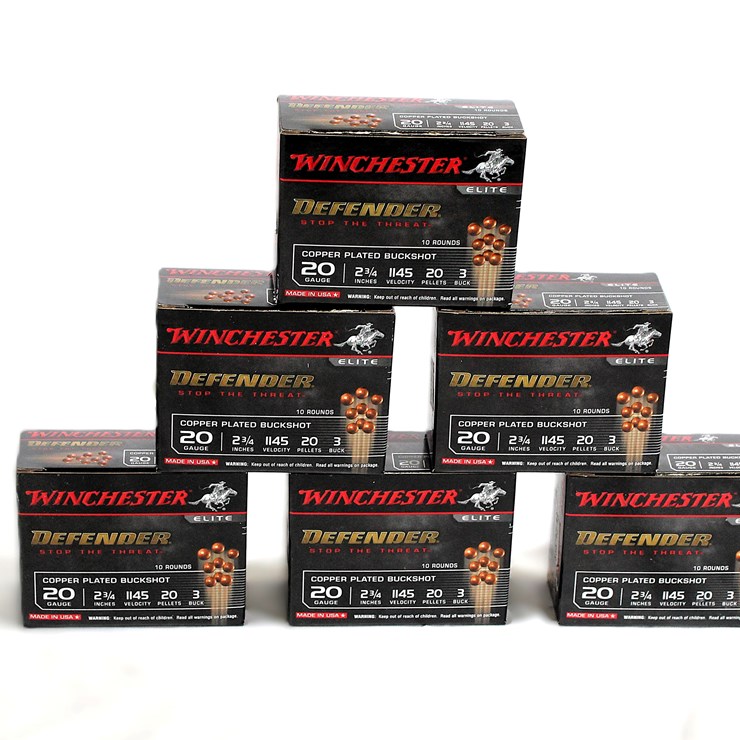 #483 • (6) BOXES WINCHESTER DEFENDER RFILE SLUG AMMO