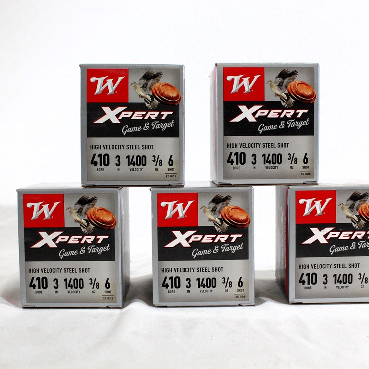 #472 • (5) BOXES WINCHESTER XPERT HIGH VELOCITY STEEL SHOT AMMO