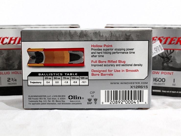#464-•-(5)-boxes-winchester-deer-shot-12-ga-ammo-image-4