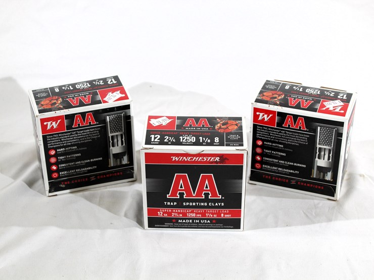 #450-•-(3)-boxes-winchester-aa-12-ga-2-3/4-in-1250-fps-8-shot-ammo-image-2