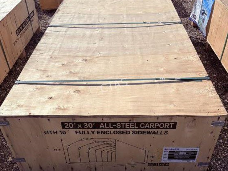 #23-•-20'-x-30'-all-steel-carport-w/-enclosed-side-walls-image-1