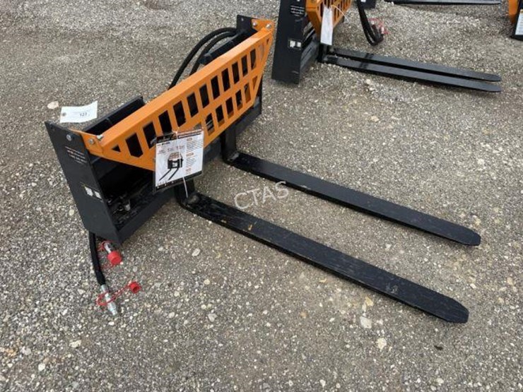 #123-•-heavy-duty-hydraulic-skid-steer-48"-forks-&-frame-image-1