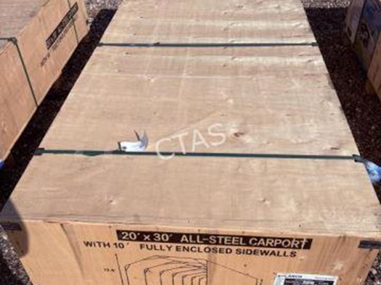 #23-•-20'-x-30'-all-steel-carport-w/-enclosed-side-walls-image-3