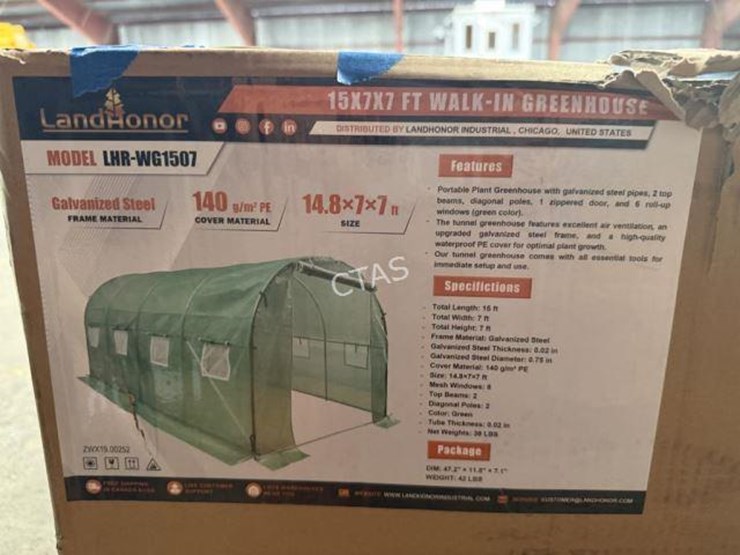 #186-•-land-honor-15-x-7-x-7-walk-in-green-house-image-2