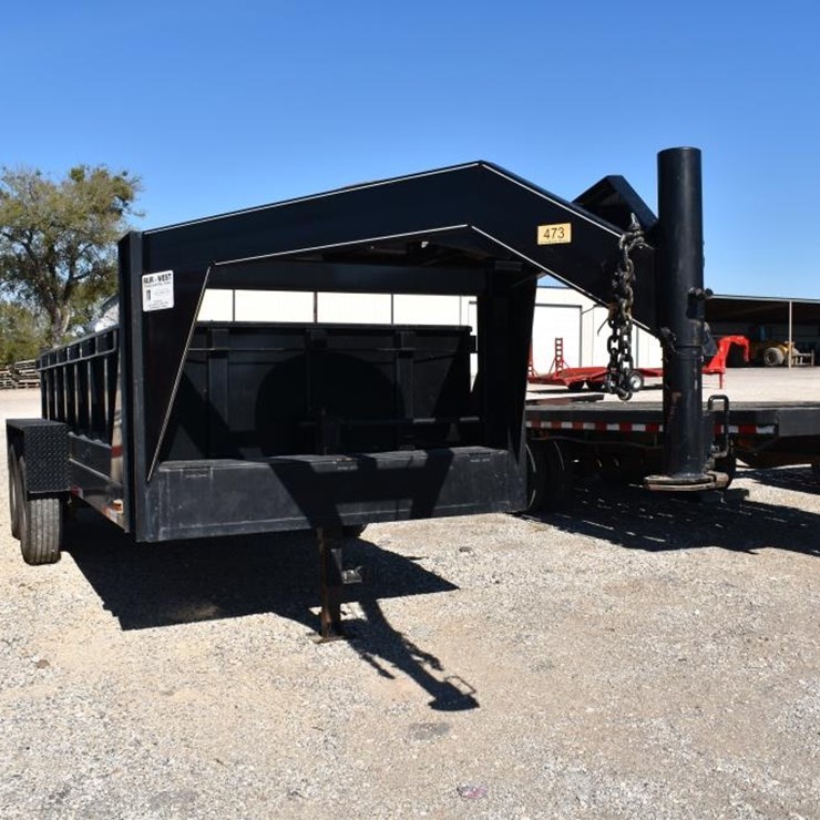 2009 14' FAIR WEST GOOSENECK DUMP TRAILER (VIN # 1C9G7142891288492) (TITLE