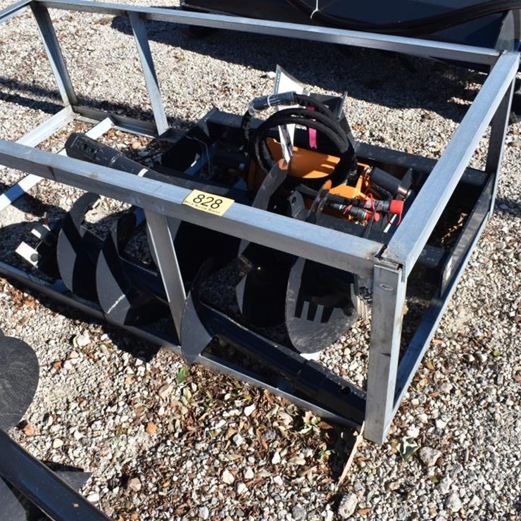 SKID STEER POSTHOLE DIGGER W/ 12" AND 18" AUGER