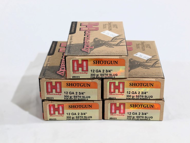 #512-•-(5)-boxes-hornaday-12-ga-sst-shotgun-slug-ammo-image-1