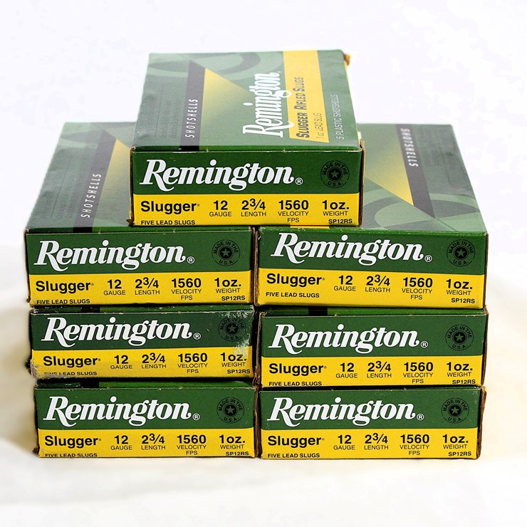 #506 • (7) BOXES REMINGTON SLUGGER AMMO