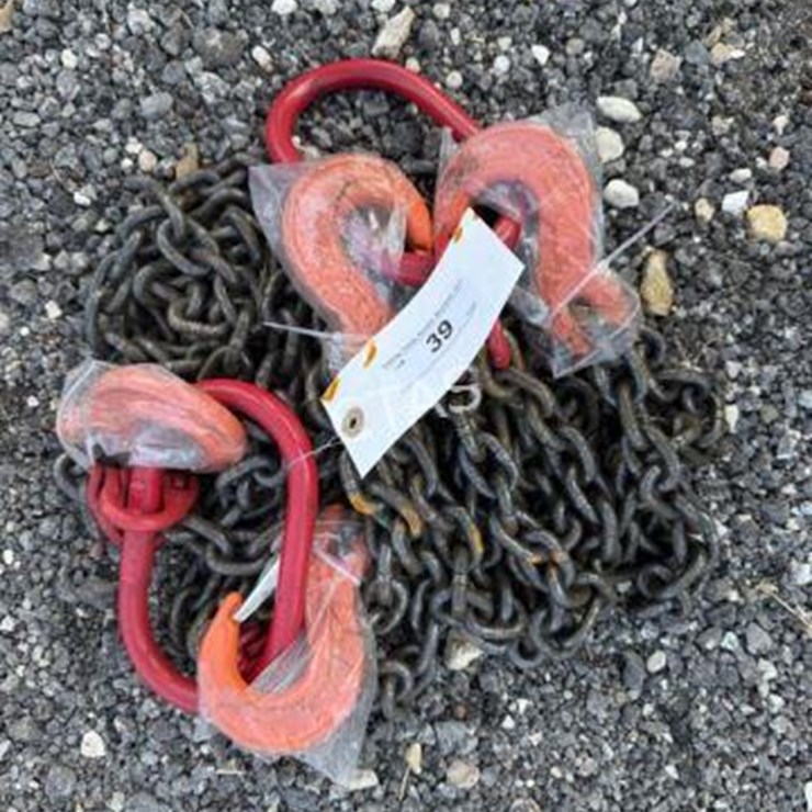 #39 • (2) 5/16" 7' G80 Double Chain Sling