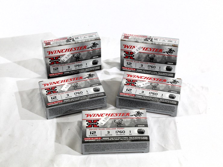 #459-•-(5)-boxes-winchester-deer-hollow-point-12-ga-ammo-image-1