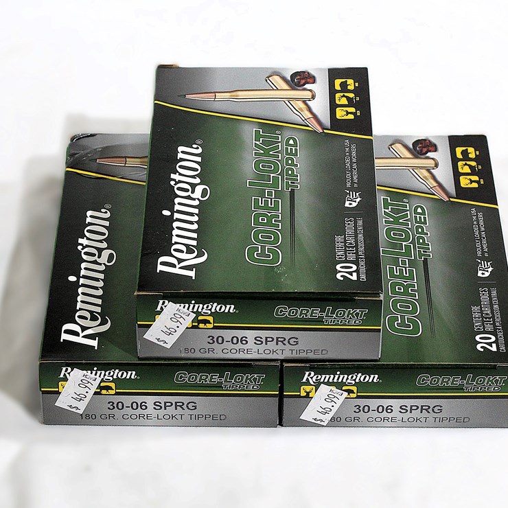 #508 • (3) BOXES REMINGTON CORE-LOKT TIPPED AMMO