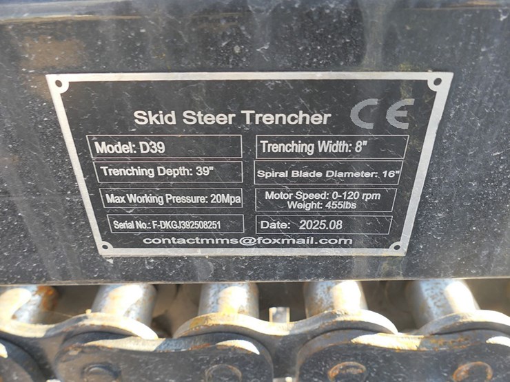39''-chain-trencher,-fits-skidsteer-qt-(unused)-(tax)-image-2