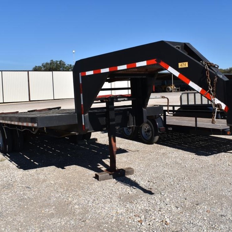 16' + 4' DOVE FELPS GOOSENECK TANDEM DUAL TRAILER (PLATE # GHTS72) (REGISTR