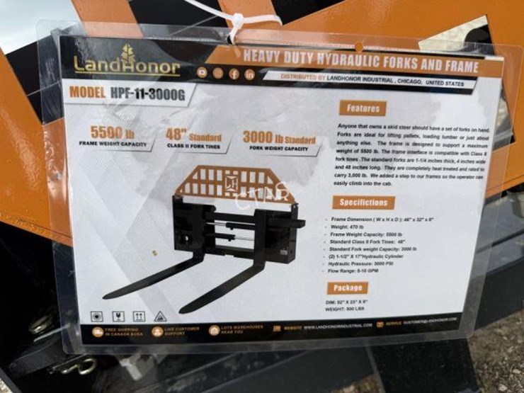 #123-•-heavy-duty-hydraulic-skid-steer-48"-forks-&-frame-image-4