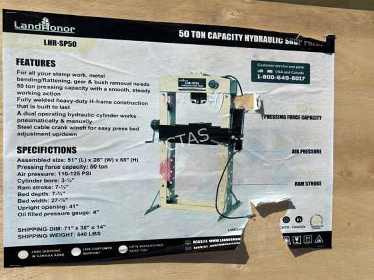 #14-•-50-ton-capacity-hydraulic-shop-press-image-3