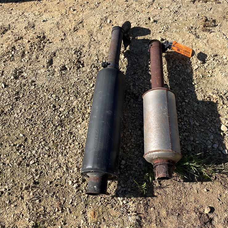 #5949 • (2) Stanley Tractor Mufflers