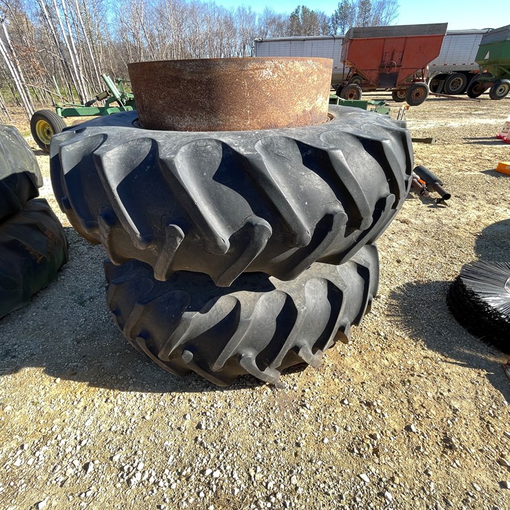 #5939 • Set of Co-Op 18.4-34 Clamp-On Duals