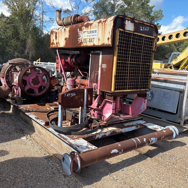 #2567 • WATER PUMP, DIESEL ENGINE, SKID MTD | PARTS OR REPAIR