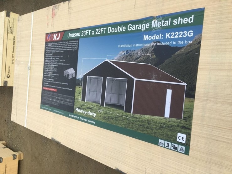 unused-22ft-x-23ft-x-13ft-double-garage-metal-image-3