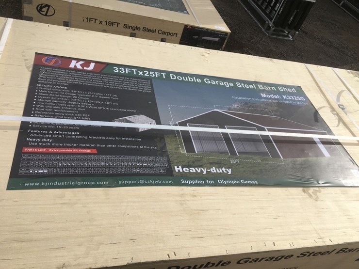 unused-33ft-x-25ft-x-14ft-double-garage-steel-image-3