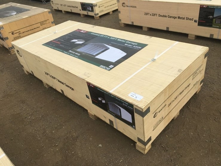 unused-30ft-x-20ft-x-14ft-metal-garage.-image-1